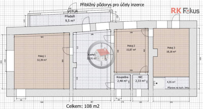 Prodej ŘRD 3+1 Želetava, okres Třebíč