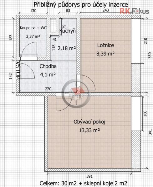 Prodej bytu 2+kk, Řípovská, Třebíč