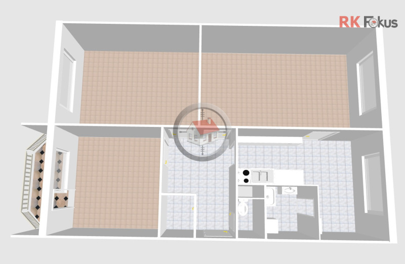 Pronájem bytu 3+1, 73 m², ul. Čeloudova, Třebíč