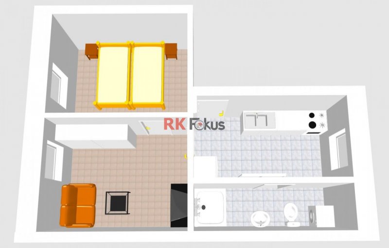 Pronájem bytu 2+1, Horka-Domky, Třebíč