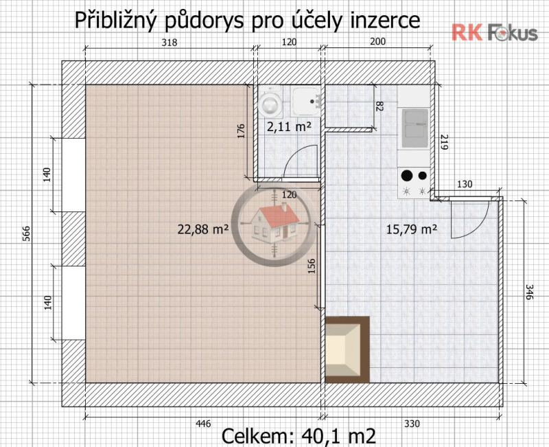 Pronájem 2+kk, Moravské Budějovice